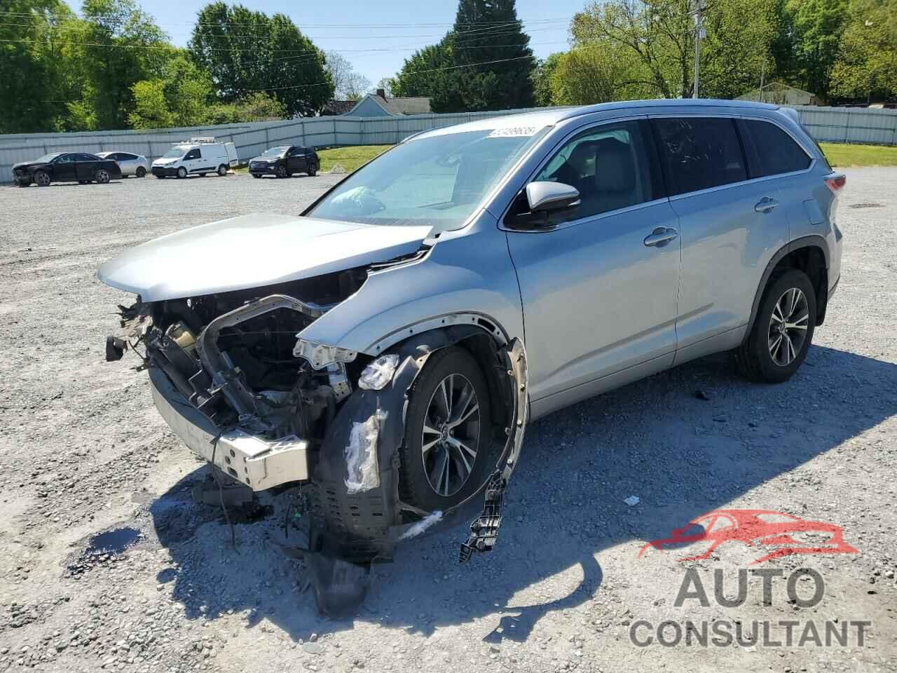 TOYOTA HIGHLANDER 2016 - 5TDJKRFH1GS304526