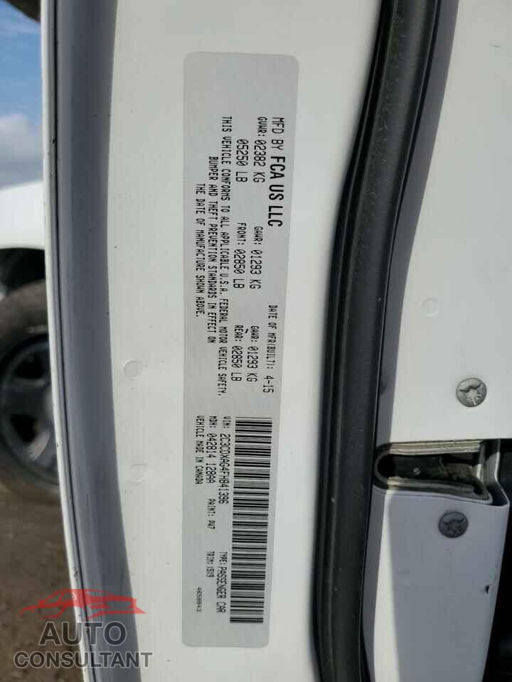 DODGE CHARGER 2015 - 2C3CDXAG4FH841396