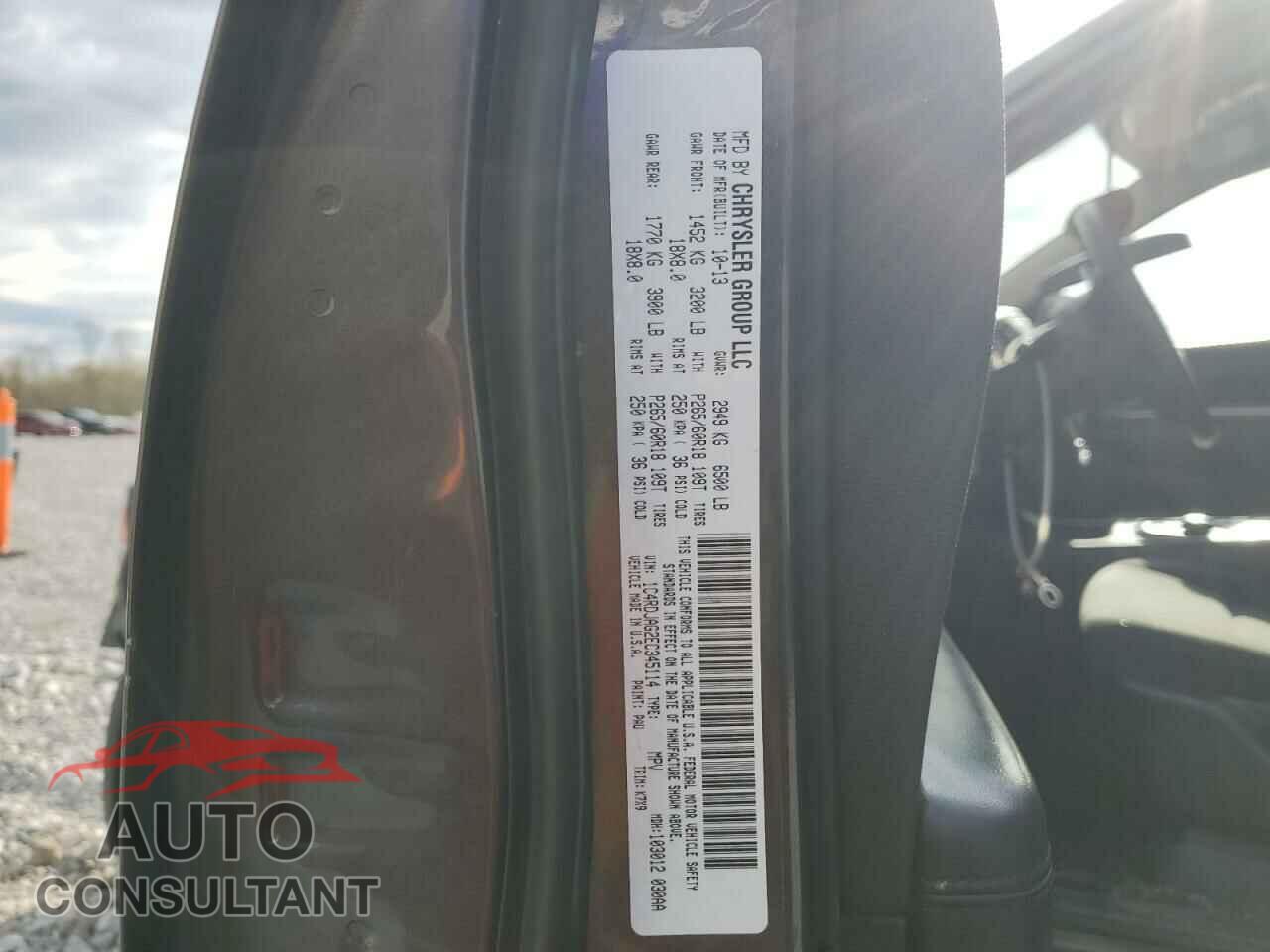 DODGE DURANGO 2014 - 1C4RDJAG2EC345114