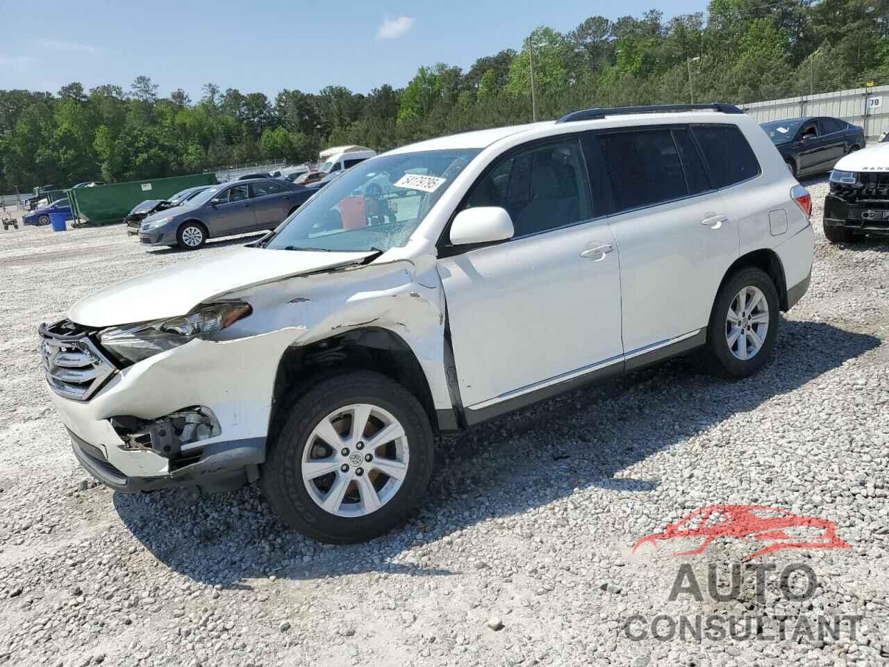 TOYOTA HIGHLANDER 2012 - 5TDZK3EH8CS084605