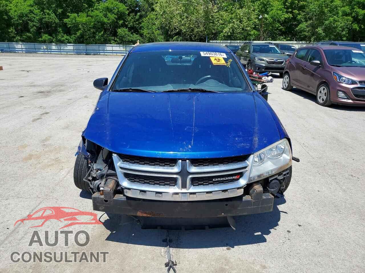 DODGE AVENGER 2012 - 1C3CDZAB6CN216534
