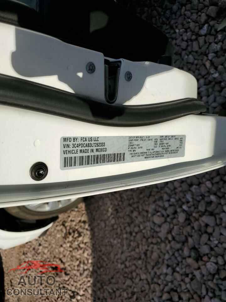 DODGE JOURNEY 2020 - 3C4PDCAB3LT262333