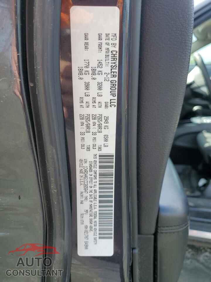 DODGE DURANGO 2012 - 1C4RDHAG1CC265647