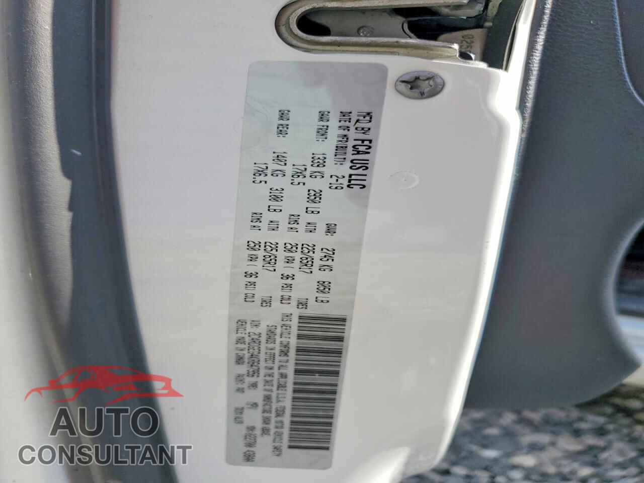 DODGE CARAVAN 2019 - 2C4RDGEG4KR647956