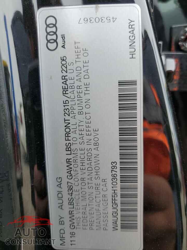AUDI A3 2017 - WAUGUGFF5H1036793
