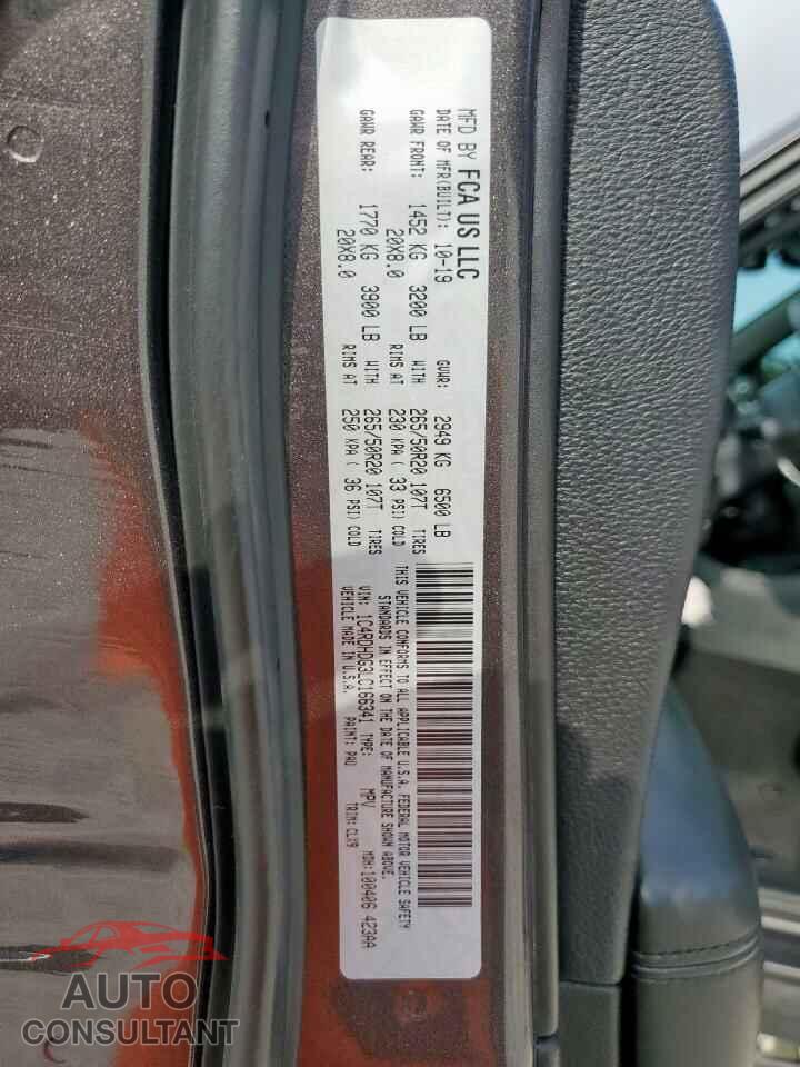 DODGE DURANGO 2020 - 1C4RDHDG3LC166341