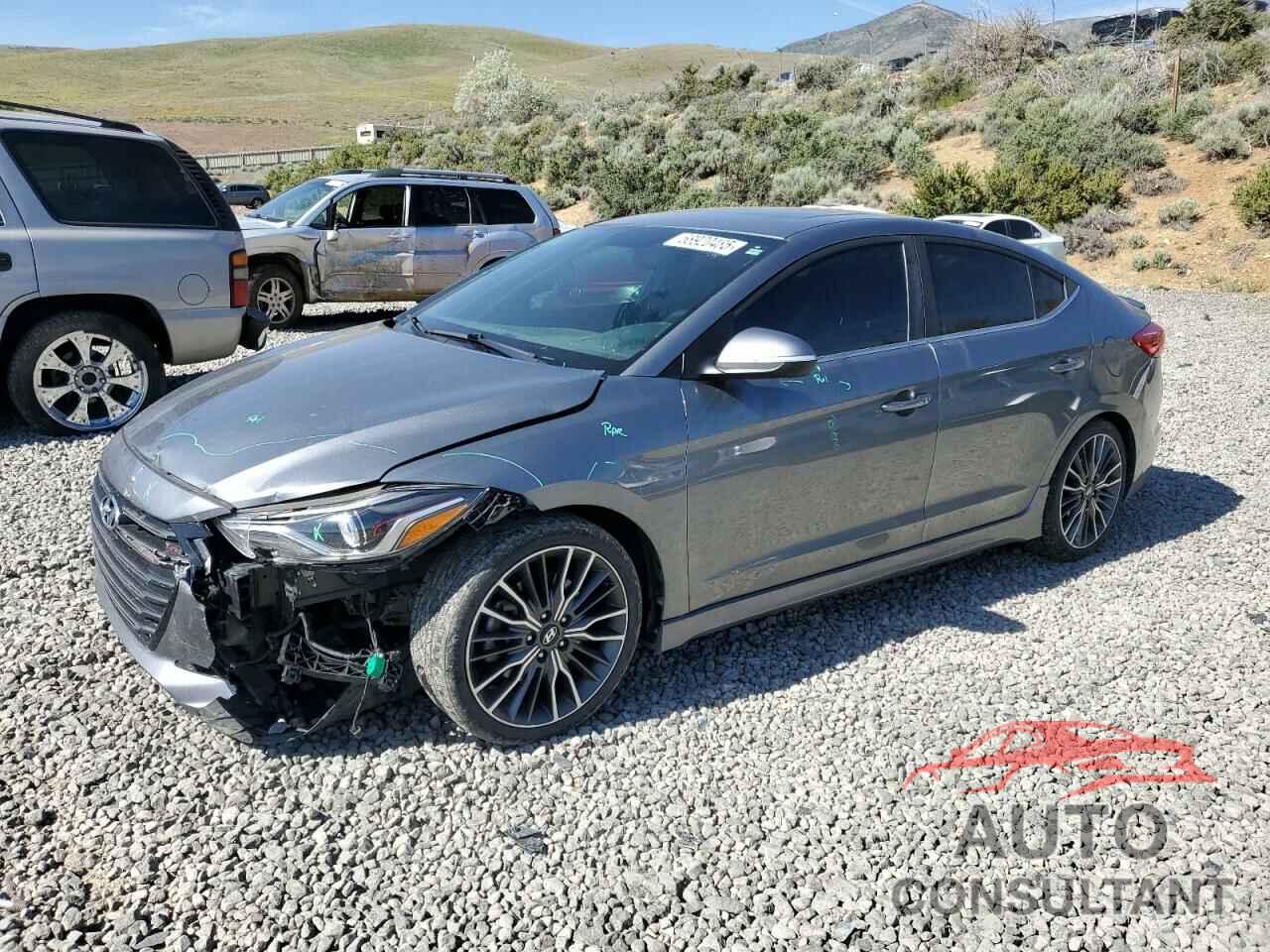 HYUNDAI ELANTRA 2018 - KMHD04LB5JU525535