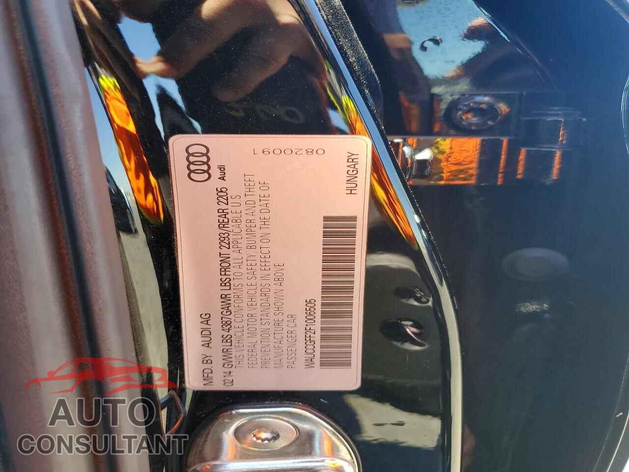 AUDI A3 2015 - WAUCCGFF2F1006505