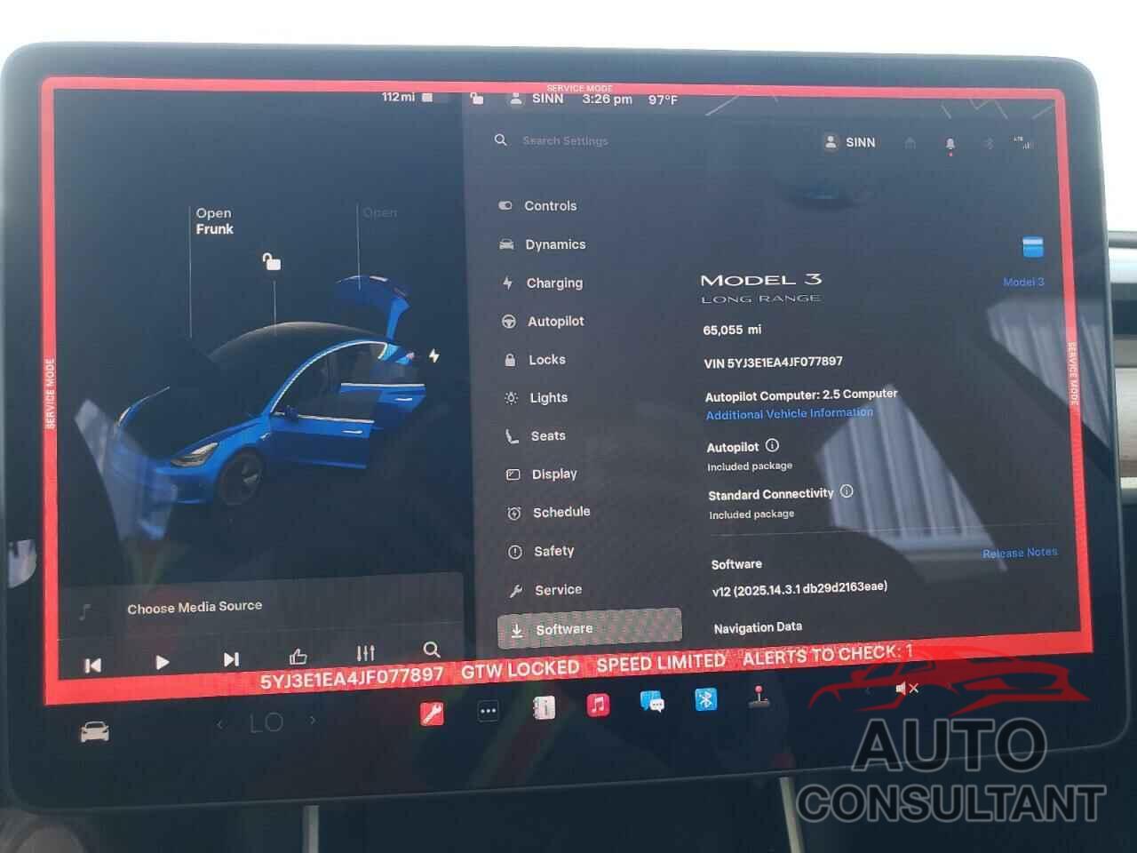 TESLA MODEL 3 2018 - 5YJ3E1EA4JF077897