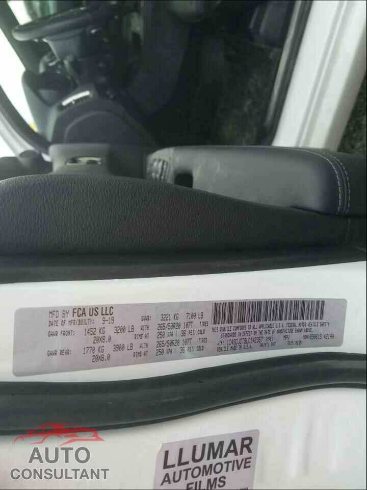 DODGE DURANGO 2020 - 1C4SDJCT9LC142357