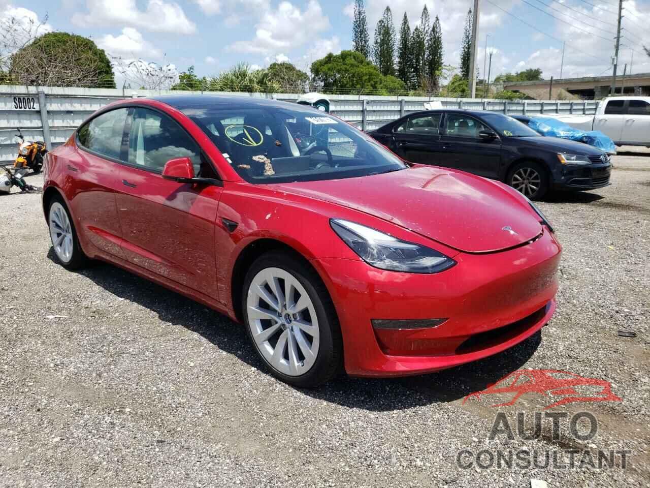 TESLA MODEL 3 2022 - 5YJ3E1EB2NF191069