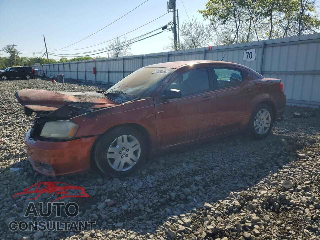 DODGE AVENGER 2012 - 1C3CDZAB9CN276663