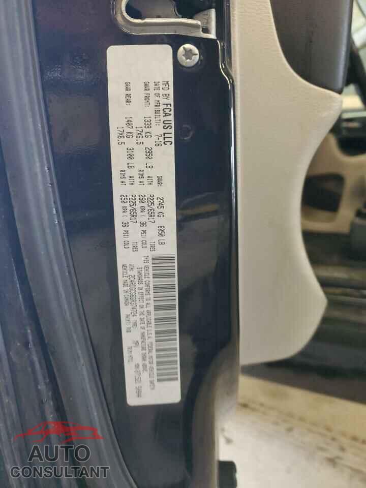 DODGE CARAVAN 2016 - 2C4RDGCG6GR374724