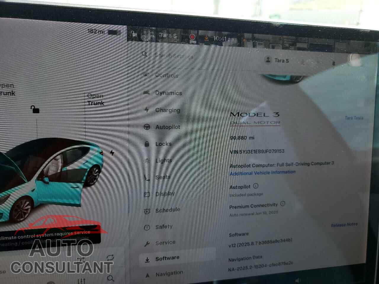 TESLA MODEL 3 2018 - 5YJ3E1EB9JF079153