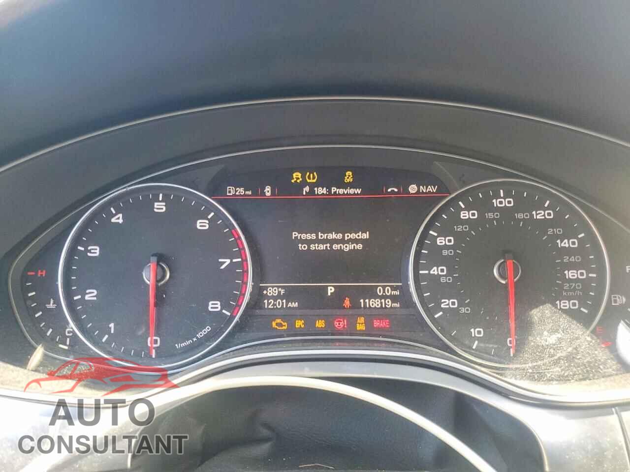 AUDI A7 2012 - WAUYGAFC2CN037254