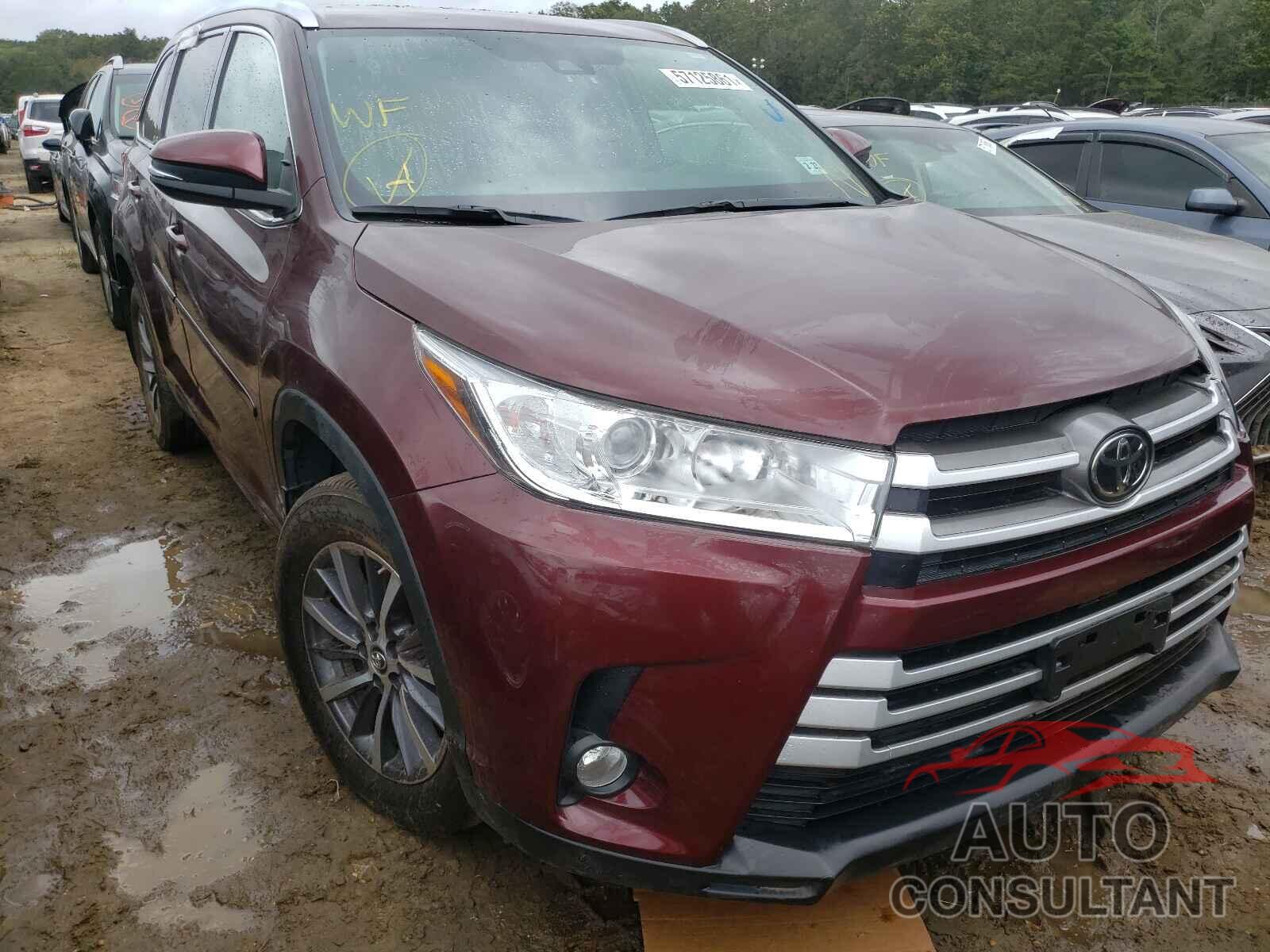 TOYOTA HIGHLANDER 2018 - 5TDJZRFH6JS834879