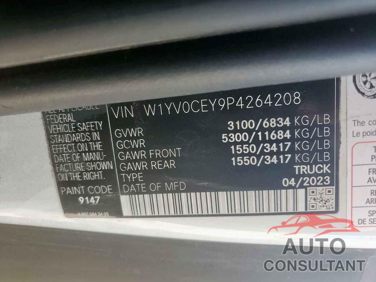 MERCEDES-BENZ METRIS 2023 - W1YV0CEY9P4264208