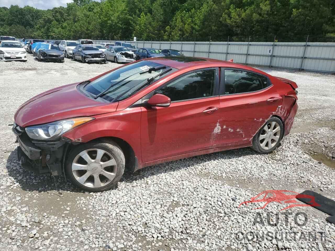 HYUNDAI ELANTRA 2012 - KMHDH4AE4CU443904