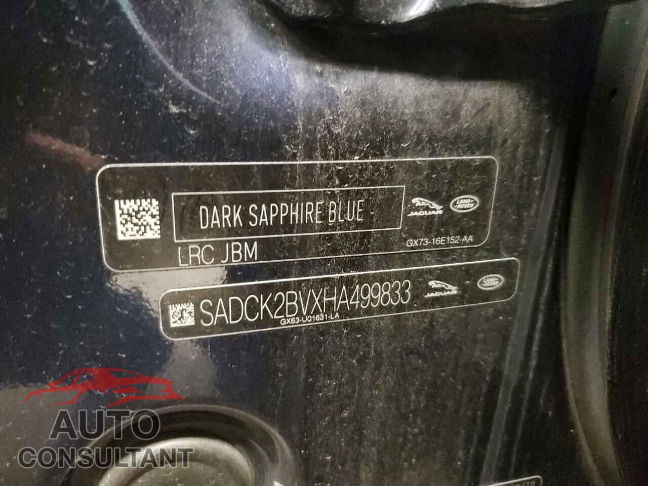 JAGUAR F-PACE 2017 - SADCK2BVXHA499833