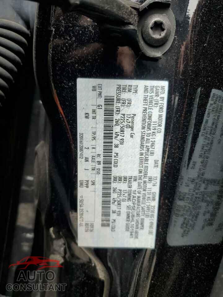 FORD CMAX 2017 - 1FADP5EU8HL101941