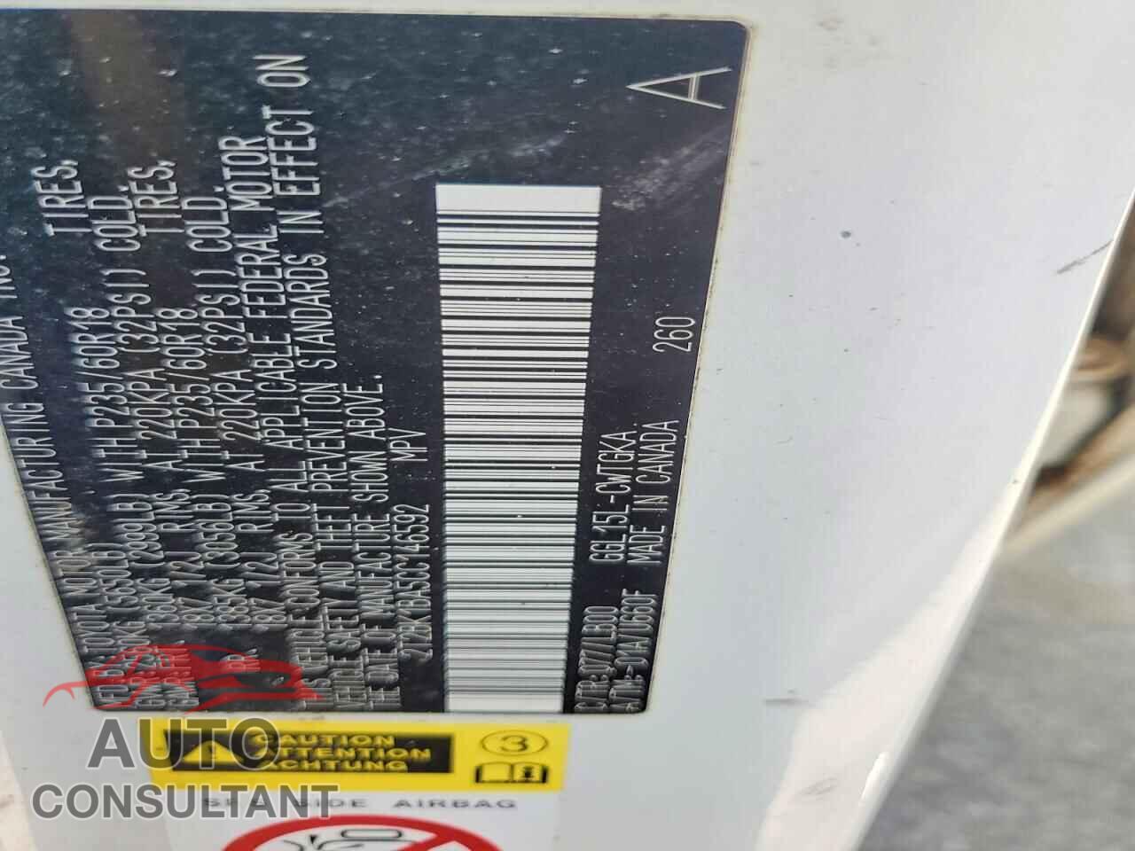 LEXUS RX350 2012 - 2T2BK1BA5CC146592