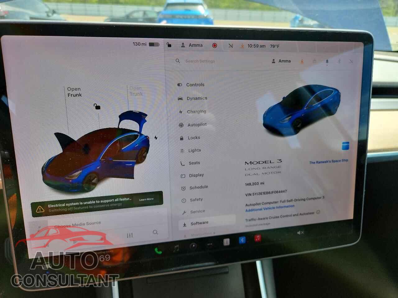 TESLA MODEL 3 2018 - 5YJ3E1EB6JF064447