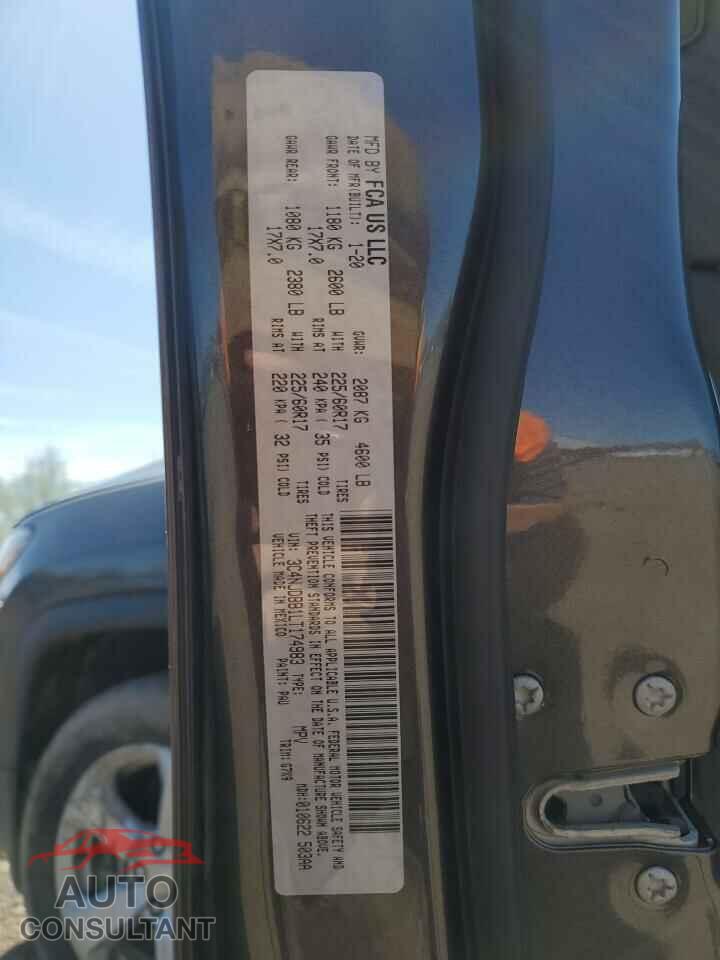 JEEP COMPASS 2020 - 3C4NJDBB1LT174983