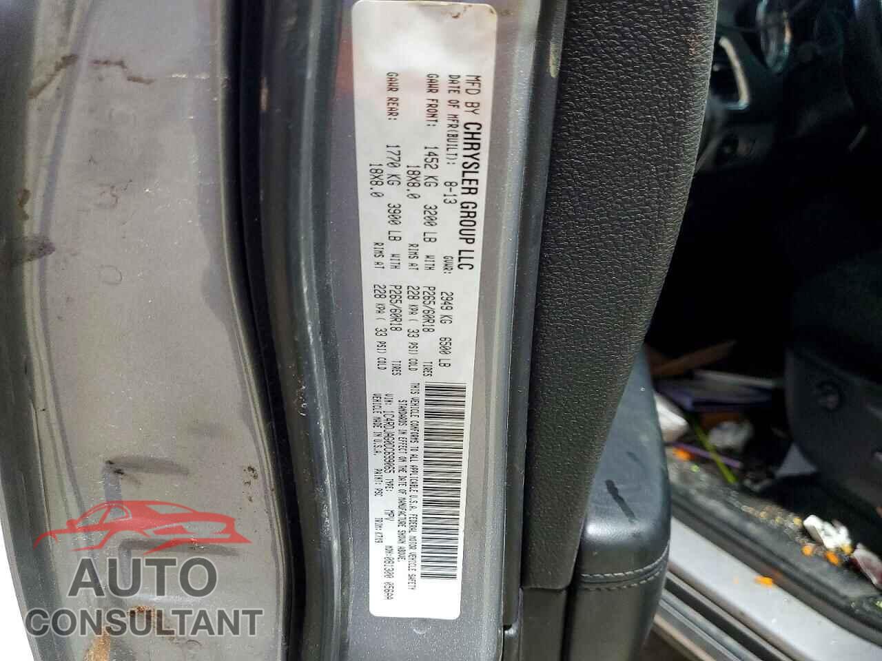DODGE DURANGO 2013 - 1C4RDJAG0DC699065