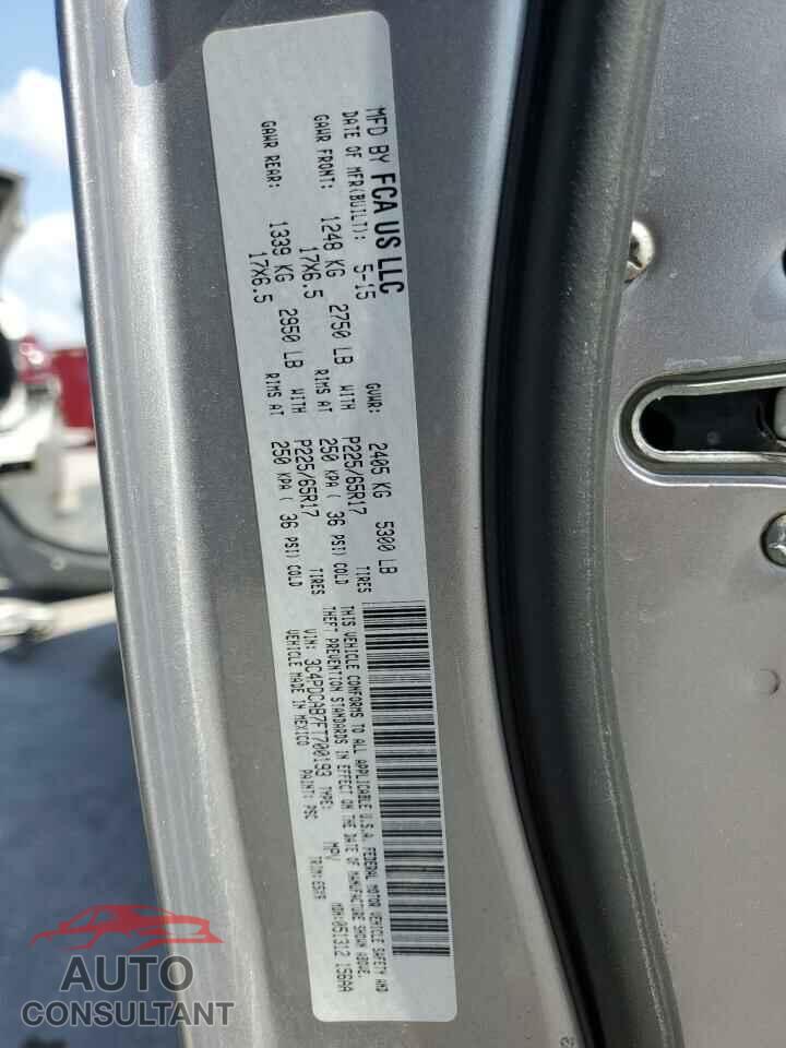 DODGE JOURNEY 2015 - 3C4PDCAB7FT700193
