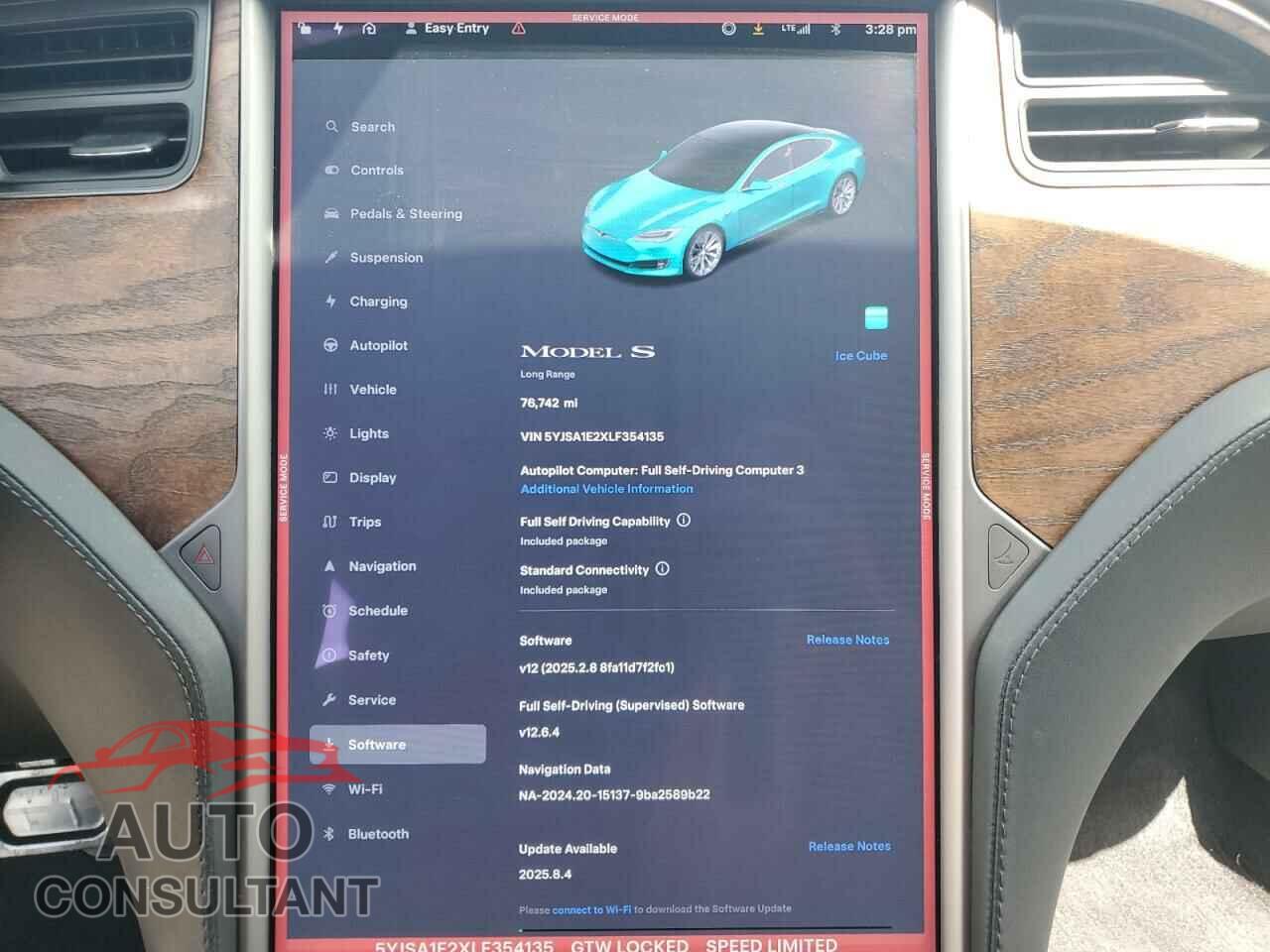 TESLA MODEL S 2020 - 5YJSA1E2XLF354135