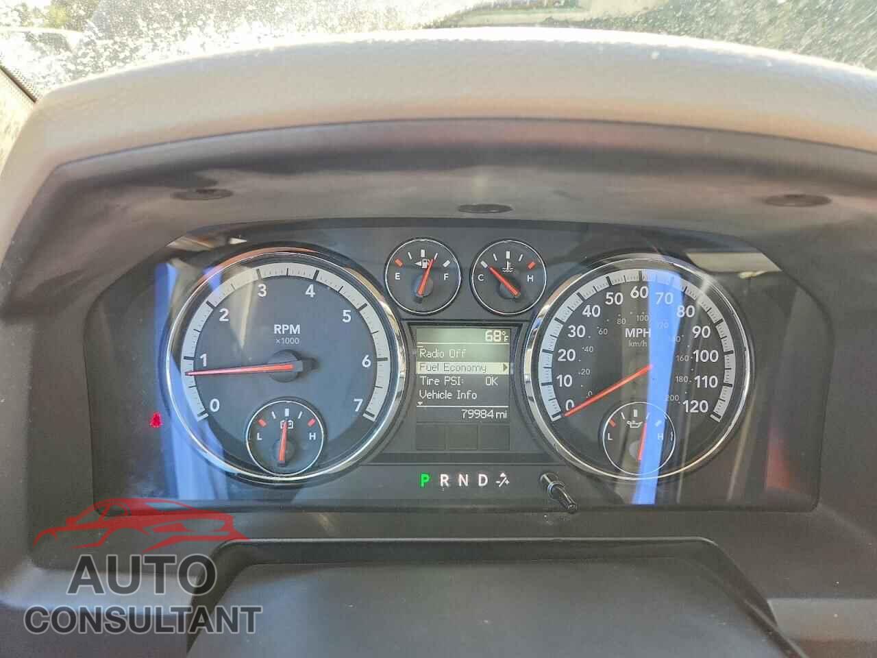 DODGE RAM 1500 2012 - 1C6RD7KT8CS284280