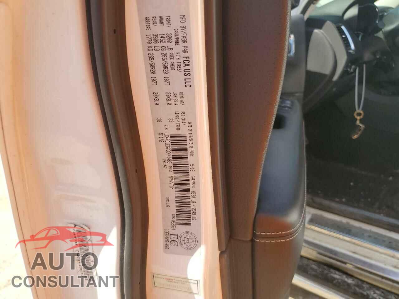 DODGE DURANGO 2016 - 1C4RDJEG7GC449465