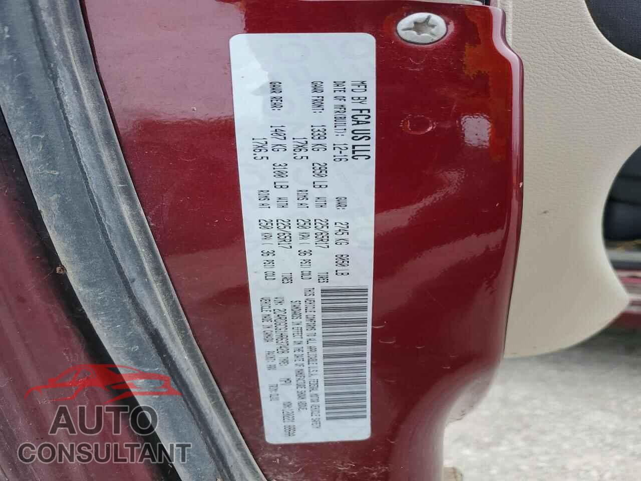 DODGE CARAVAN 2017 - 2C4RDGCG1HR637428