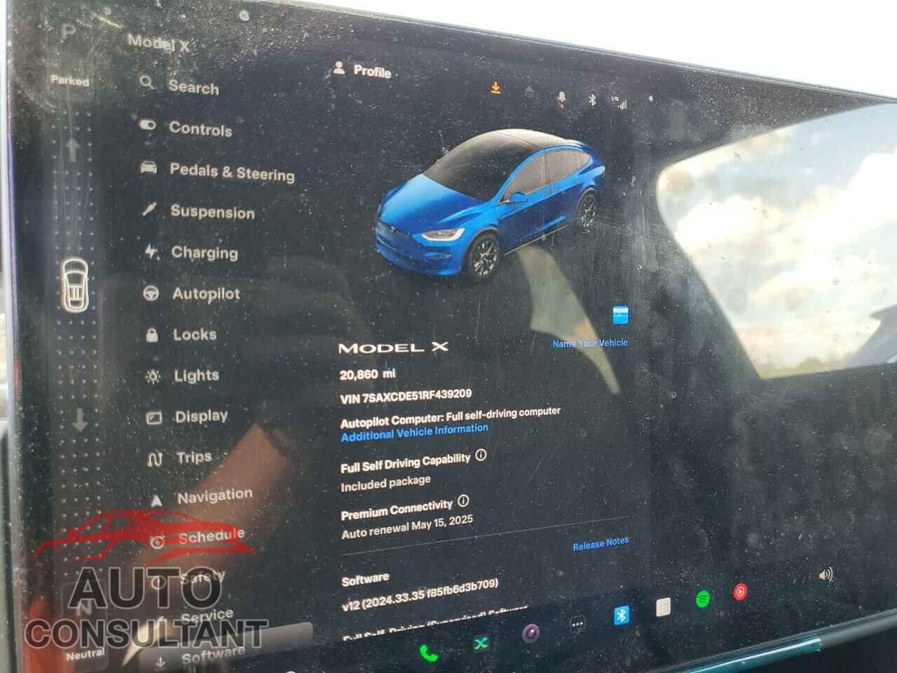 TESLA MODEL X 2024 - 7SAXCDE51RF439209