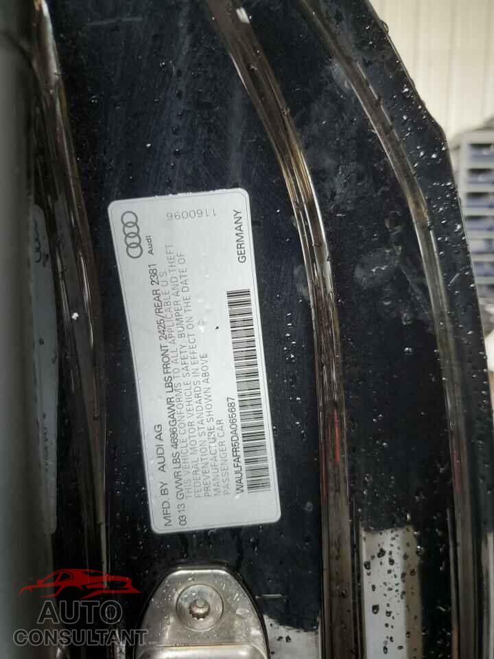 AUDI A5 2013 - WAULFAFR5DA065687