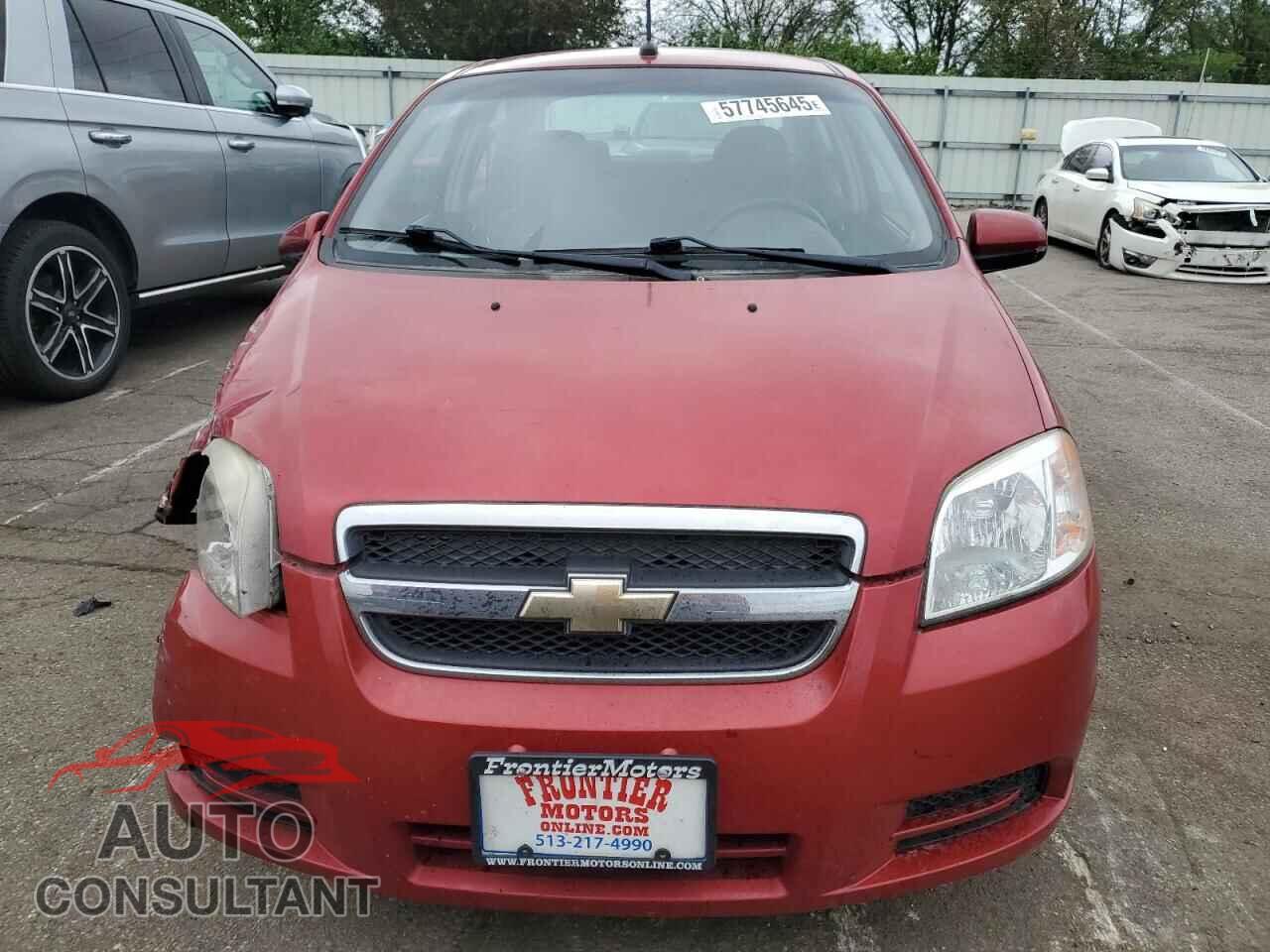CHEVROLET AVEO 2009 - KL1TD56E49B341296