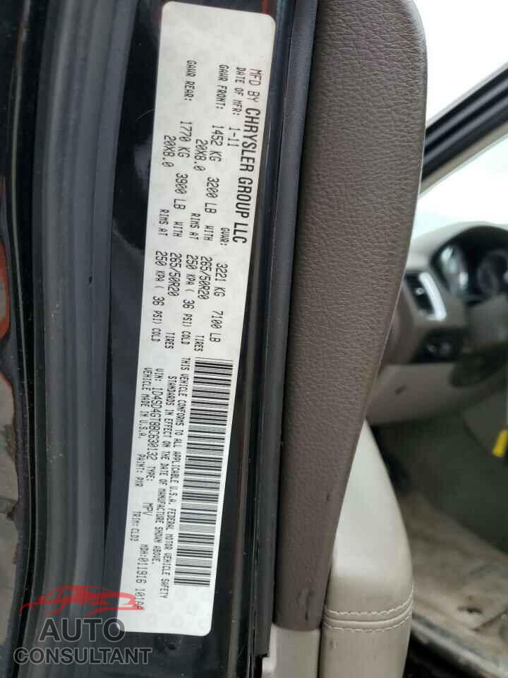 DODGE DURANGO 2011 - 1D4SD4GT8BC630132