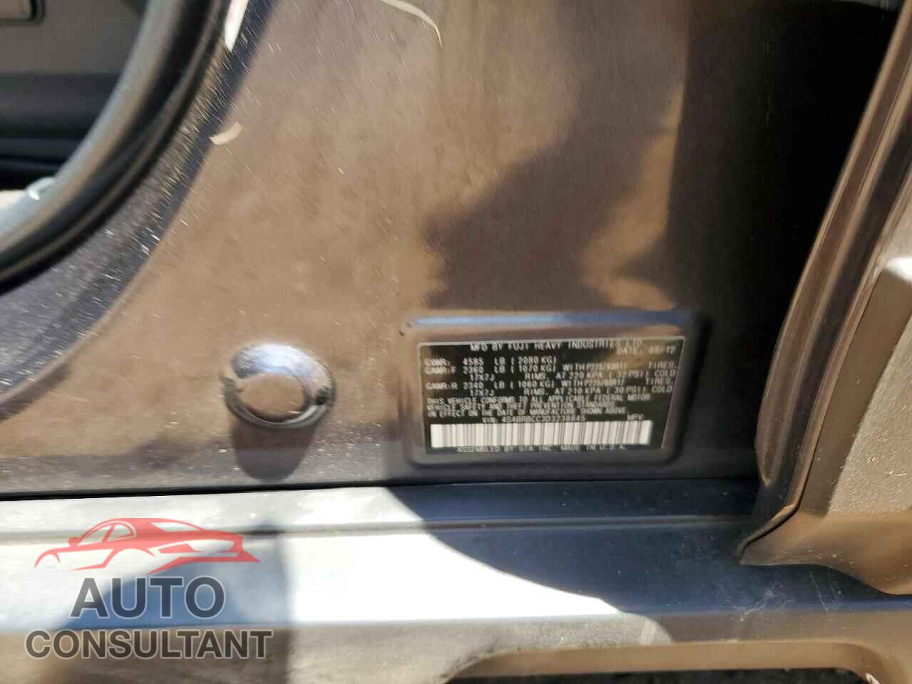 SUBARU OUTBACK 2013 - 4S4BRBCC3D3238845