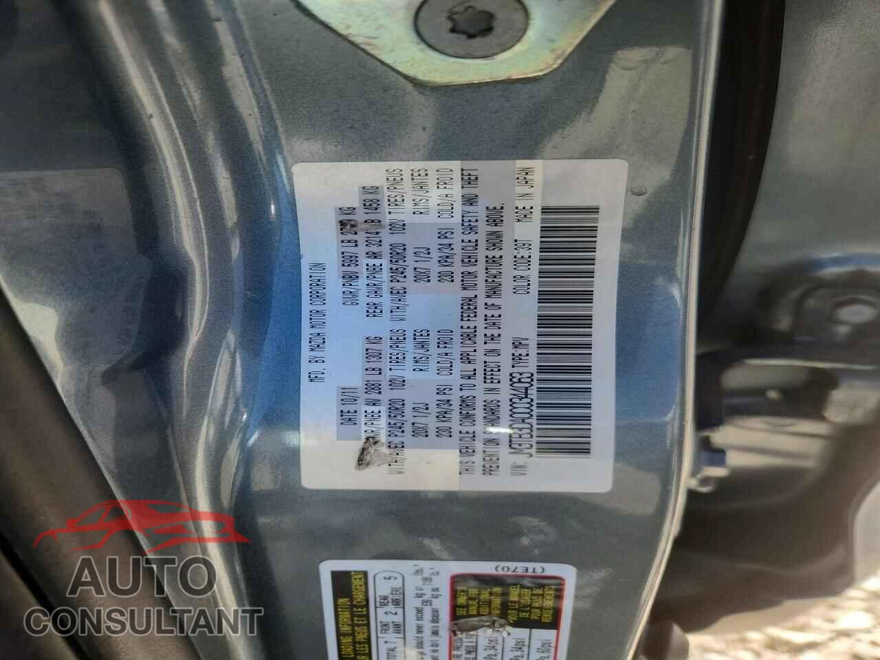 MAZDA CX-9 2012 - JM3TB3DA0C0344063