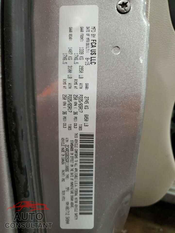 DODGE CARAVAN 2016 - 2C4RDGBG5GR110086
