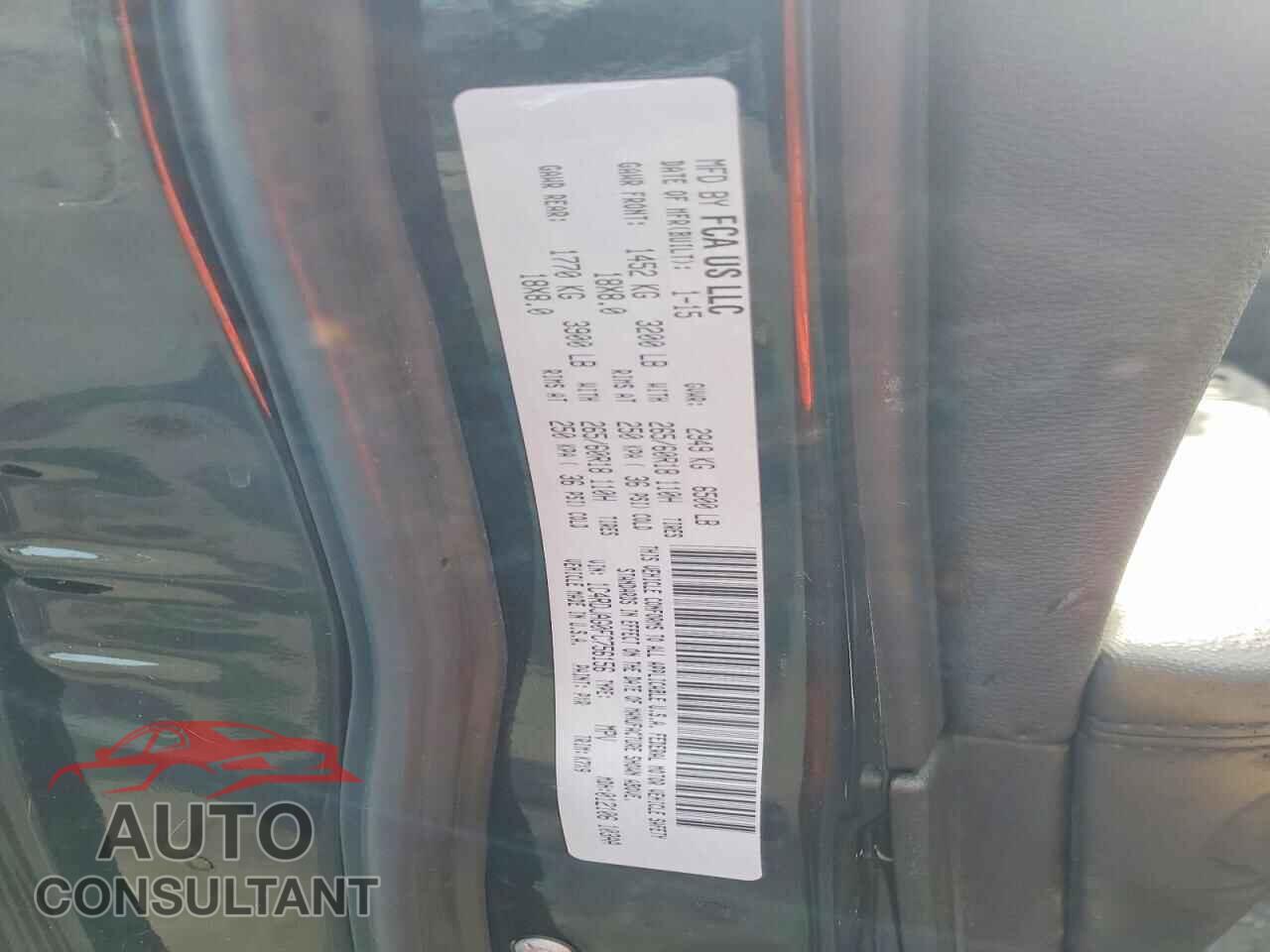 DODGE DURANGO 2015 - 1C4RDJAG0FC756156