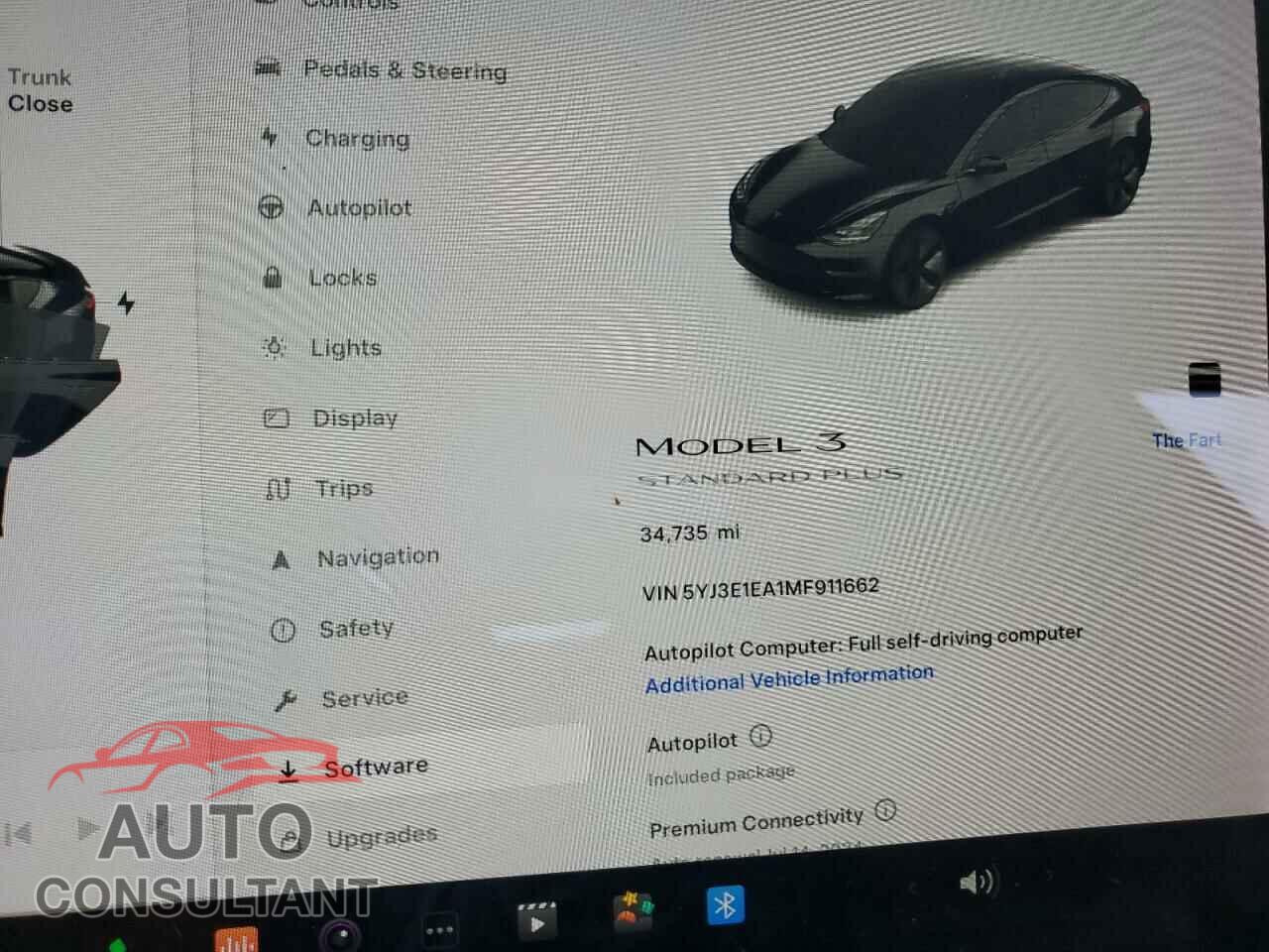 TESLA MODEL 3 2021 - 5YJ3E1EA1MF911662