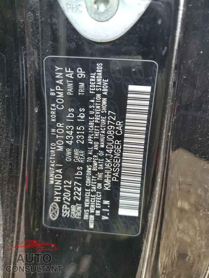 HYUNDAI GENESIS 2013 - KMHHU6KJ4DU089727