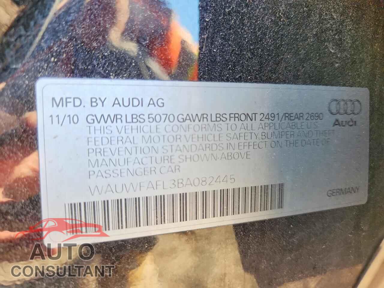 AUDI A4 2011 - WAUWFAFL3BA082445