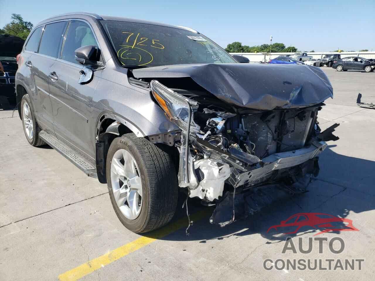 TOYOTA HIGHLANDER 2019 - 5TDYZRFH8KS356769