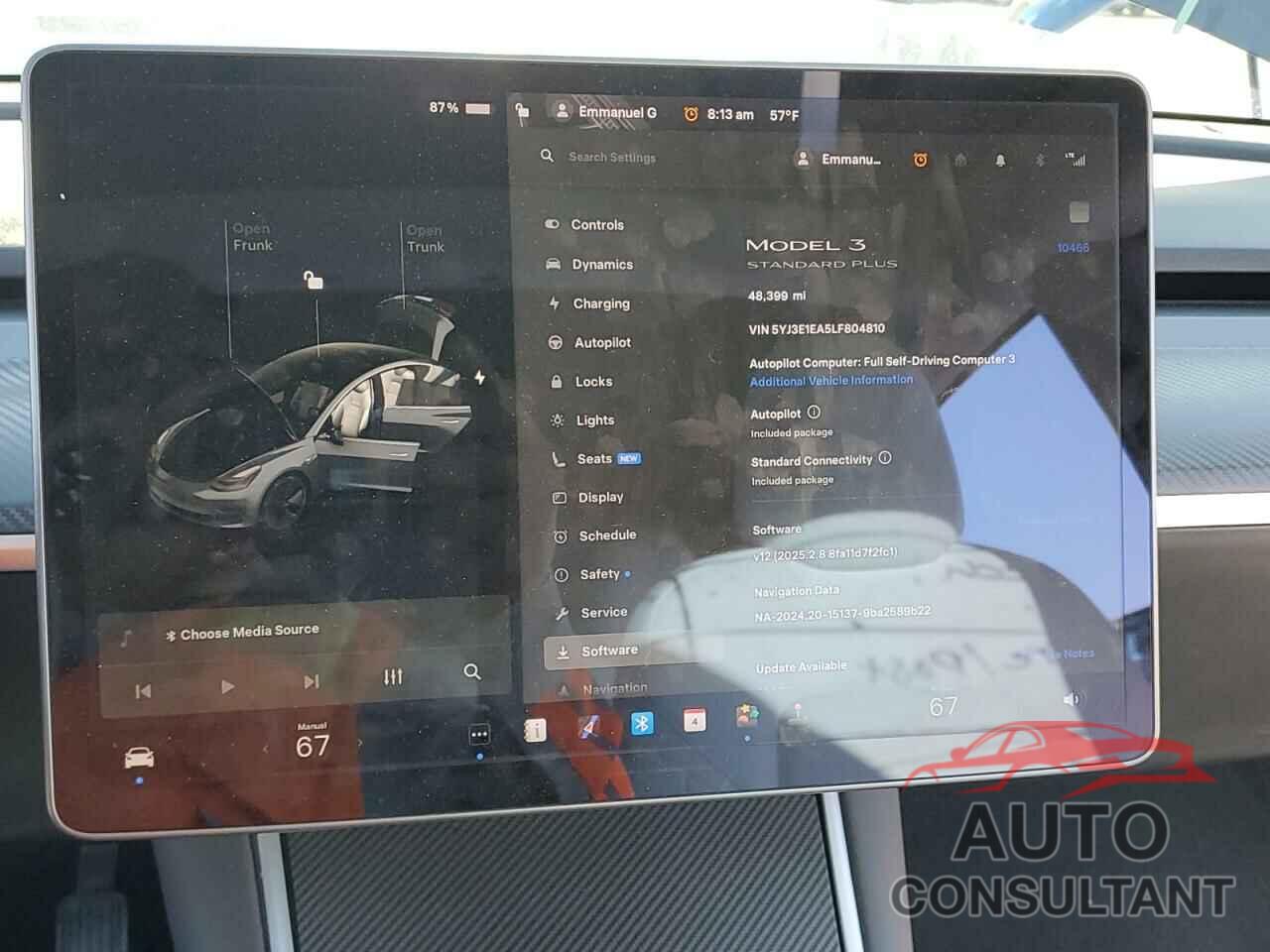 TESLA MODEL 3 2020 - 5YJ3E1EA5LF804810