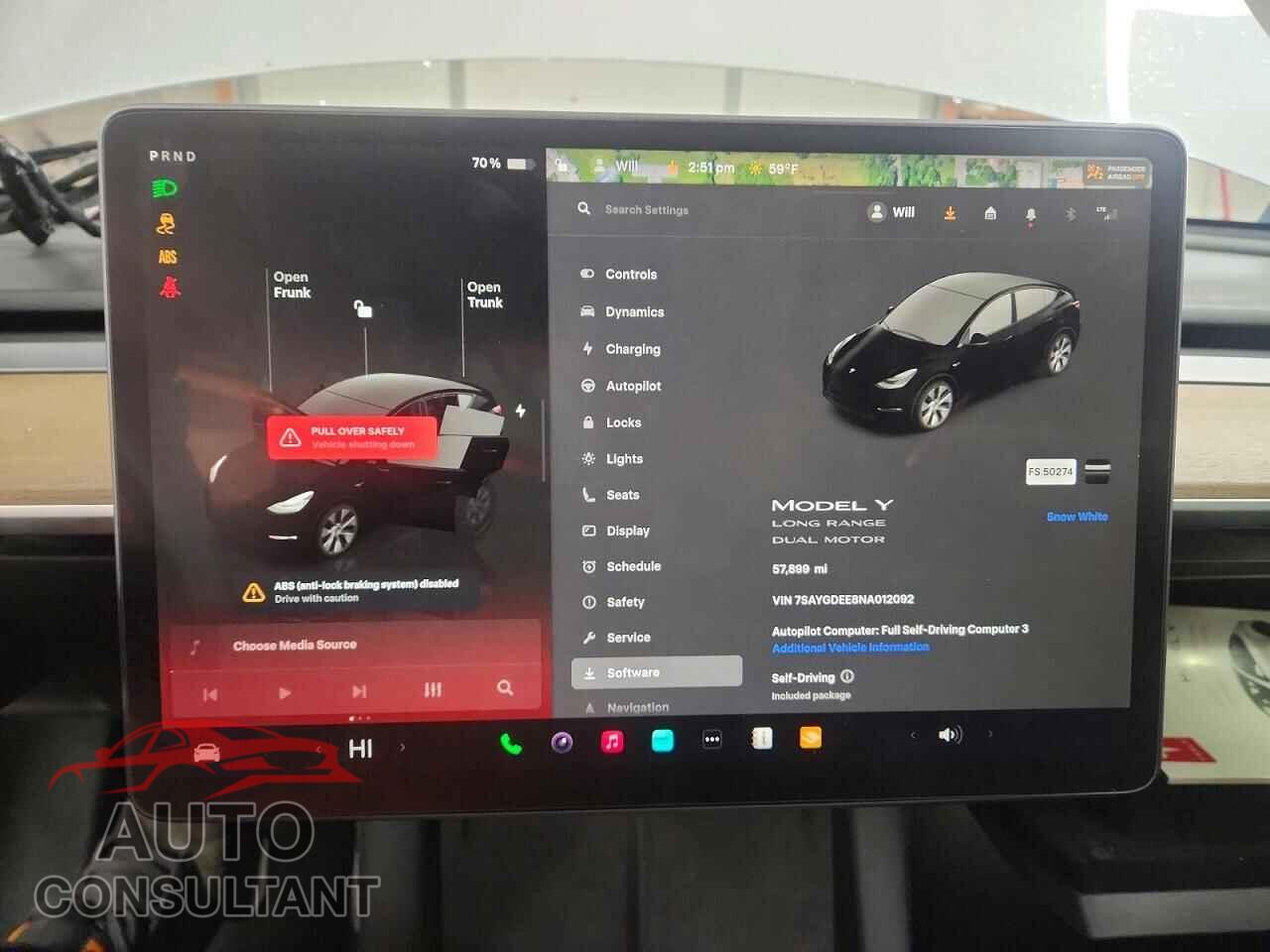 TESLA MODEL Y 2022 - 7SAYGDEE8NA012092