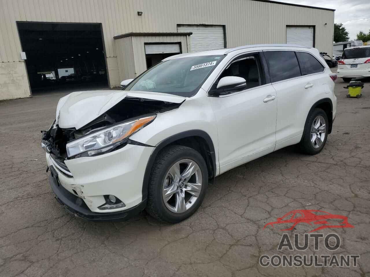 TOYOTA HIGHLANDER 2016 - 5TDDKRFH2GS348435