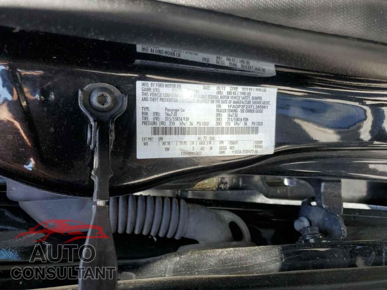 FORD FOCUS 2015 - 1FADP3F2XFL385961