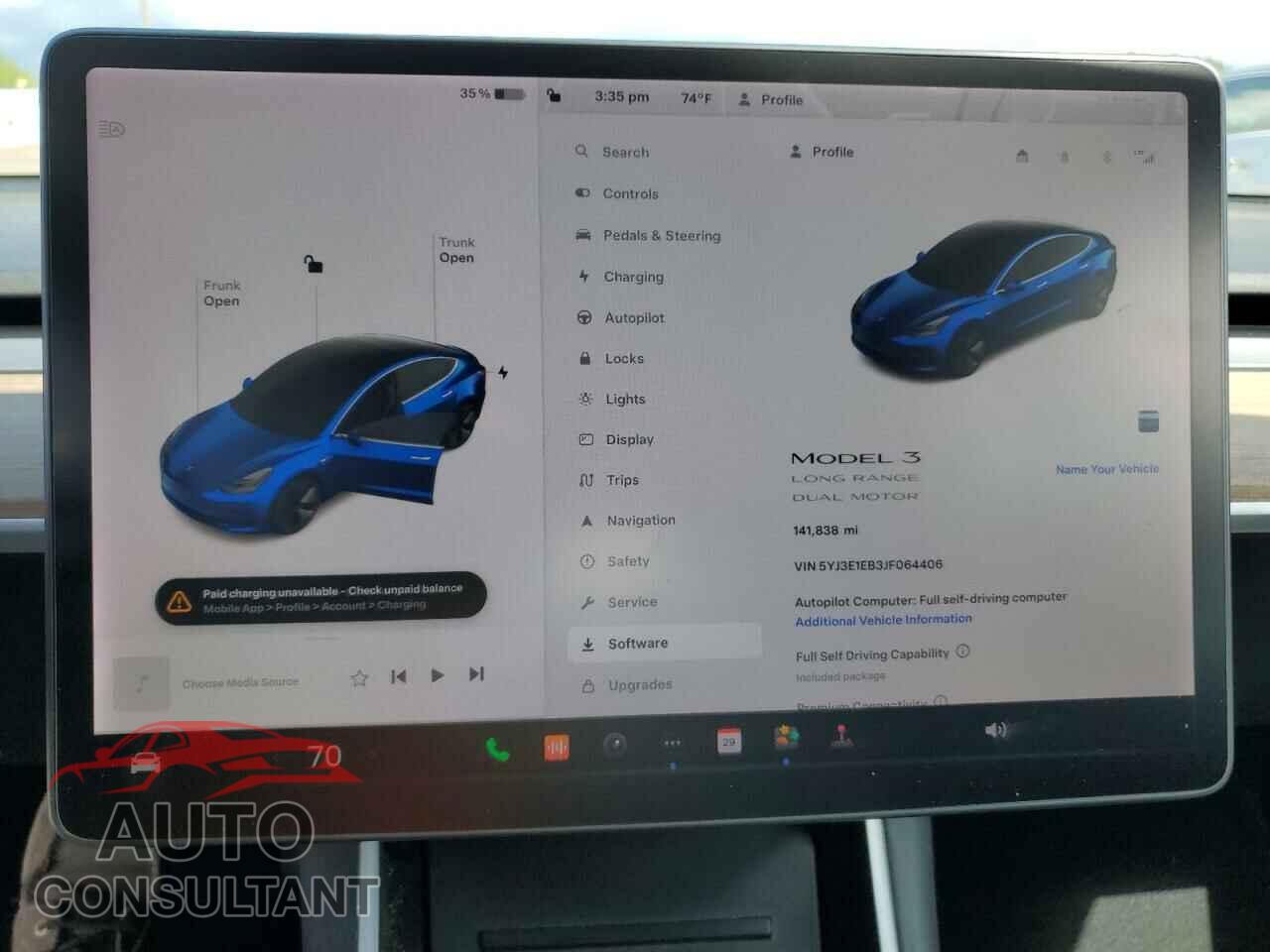 TESLA MODEL 3 2018 - 5YJ3E1EB3JF064406